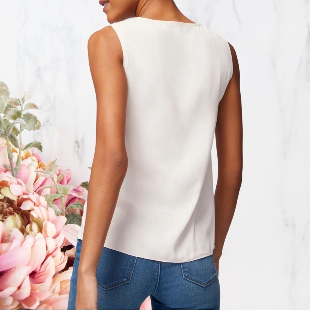 WHBM Ruffle Flounce Shell ~ White House Black Market - Picture 4 of 9